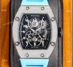 Swiss Quality Richard Mille Manual Winding RM17-01 Watches Steel Diamond Case